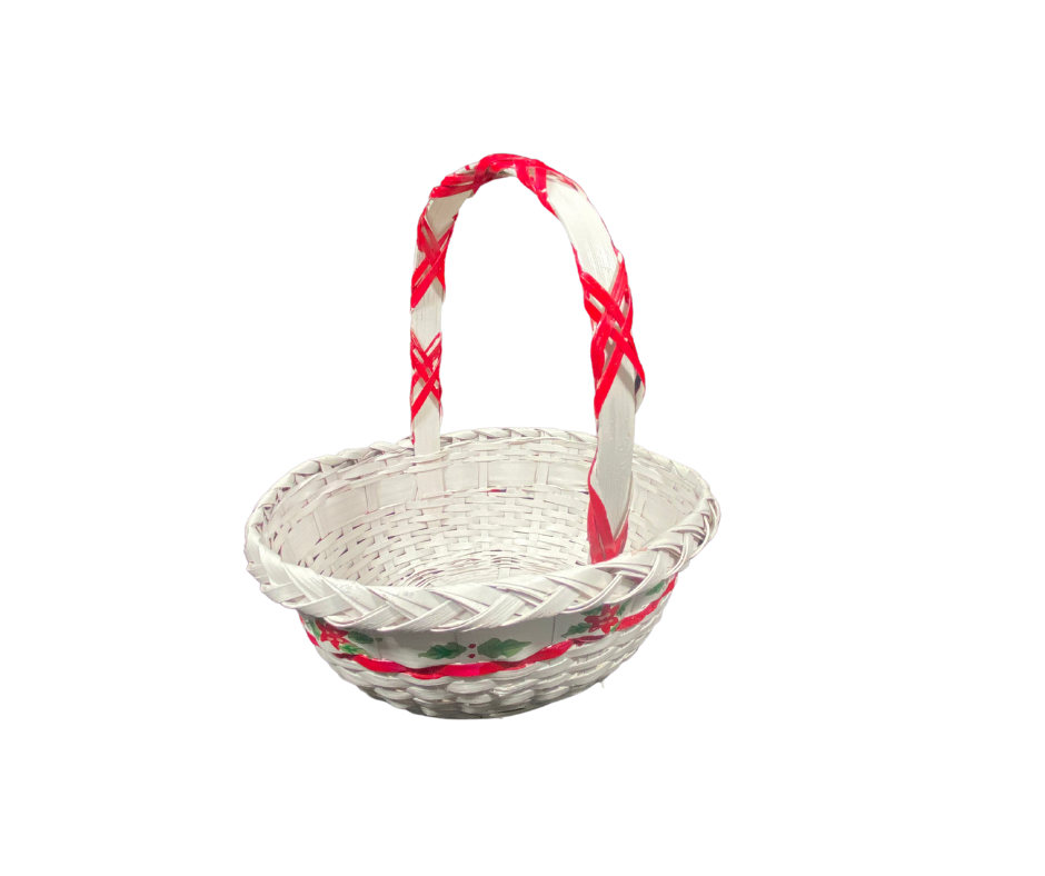 Basket of Joy Holiday Gift Baskets with Poinsettias