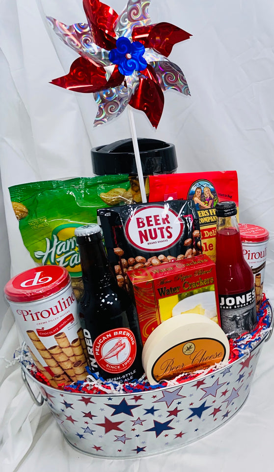 Fourth of July Beer & Soda Basket