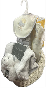 Newborn Gift Set in Keepsake Willow Carriage