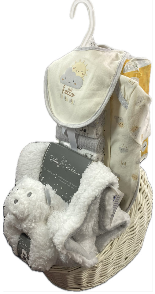 Newborn Gift Set in Keepsake Willow Carriage