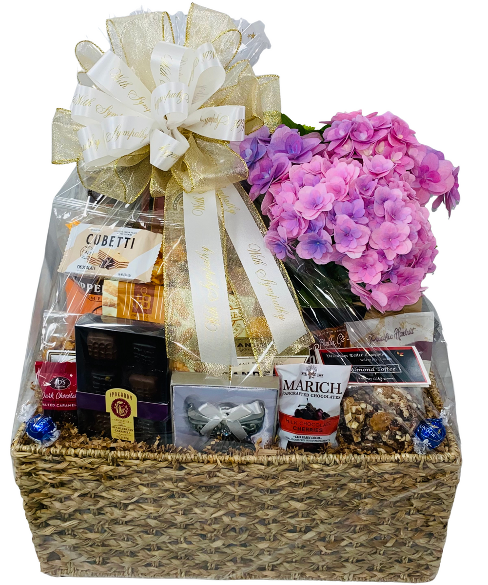 Deluxe Sympathy Basket – Happy Baskets